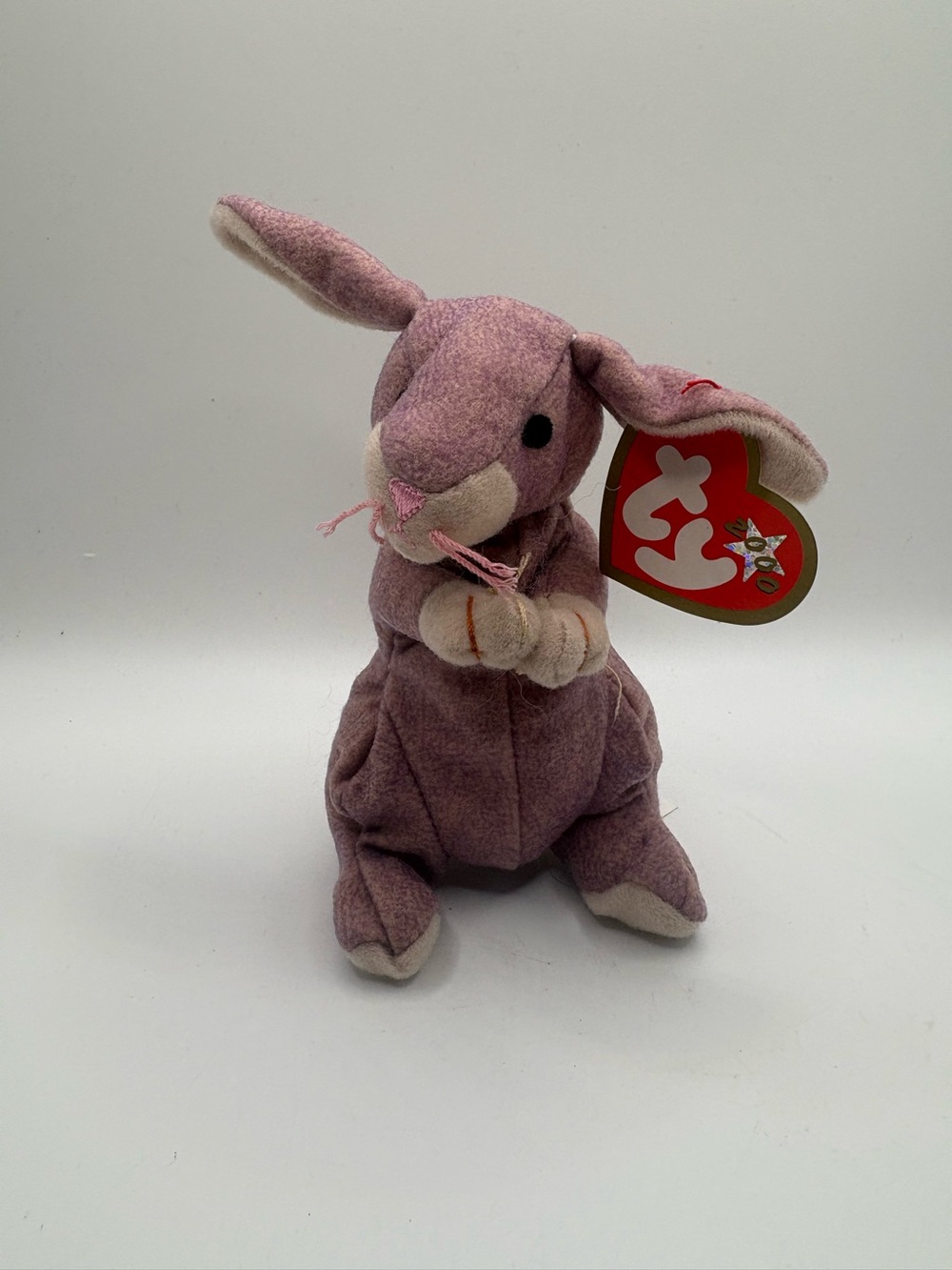 Ty Springy Lavender Bunny Teenie Beanie Baby 2000 Purple Rabbit w/ Tags